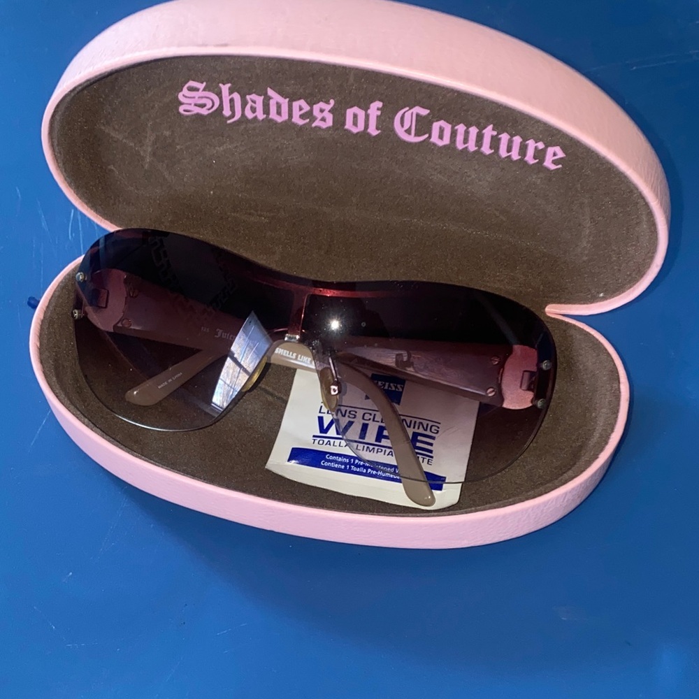 Juicy Couture Pink Frame Sunglasses with Dark Lenses